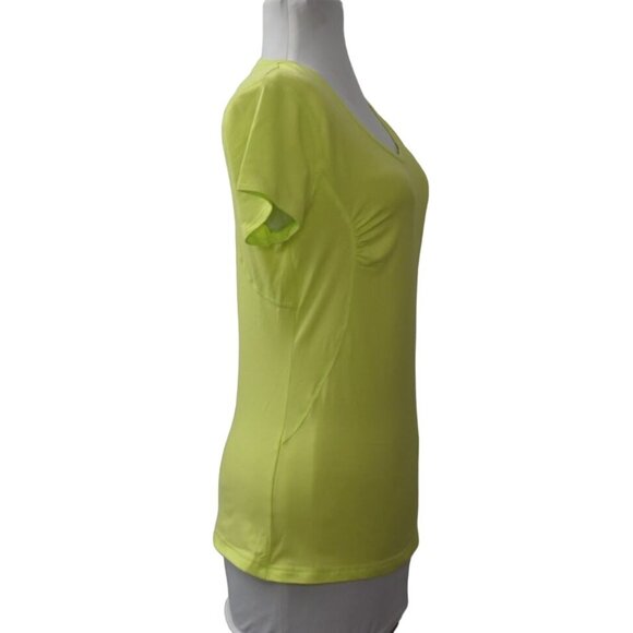 Old Navy Active Top Womens M Moisture Wicking Stretch Yellow Green New - Picture 4 of 7